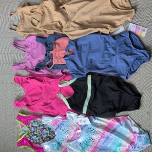 New Ballet Dance Gymnastics Leotard 14 Lot IC & MC Medium Baltogs Weissman Pink